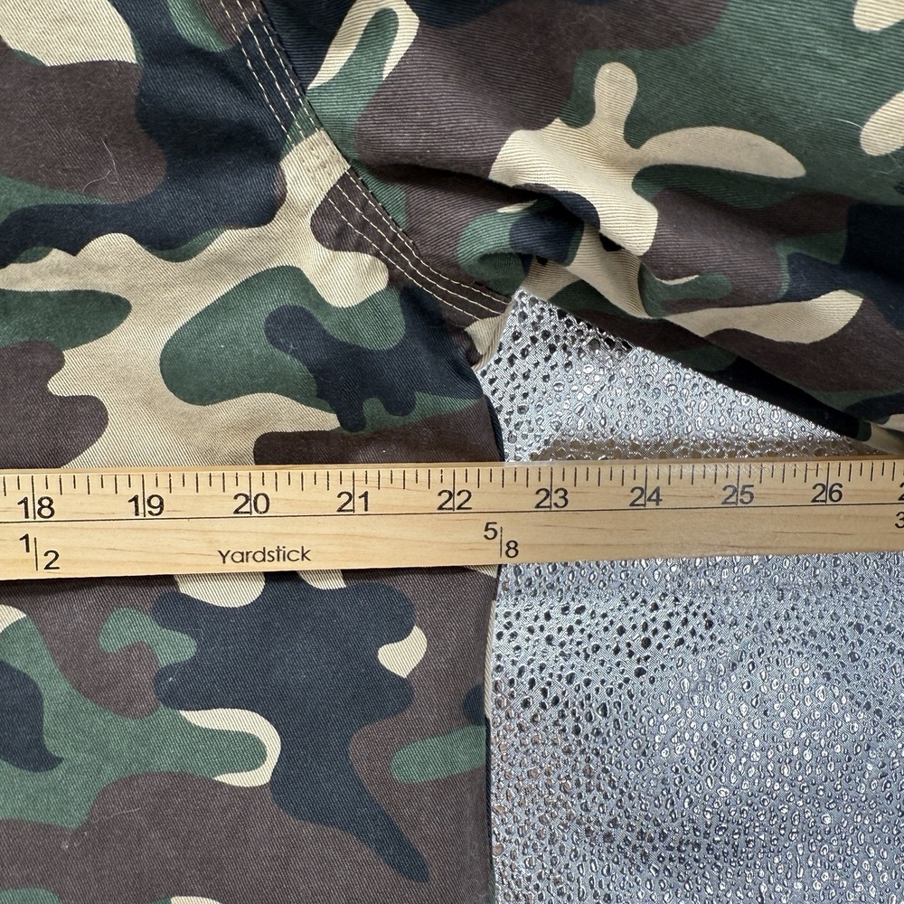 Dogg Supply By Snoop Dogg Button Down Shirt Men Size M Camouflage Reversible Tan - Picture 8 of 11